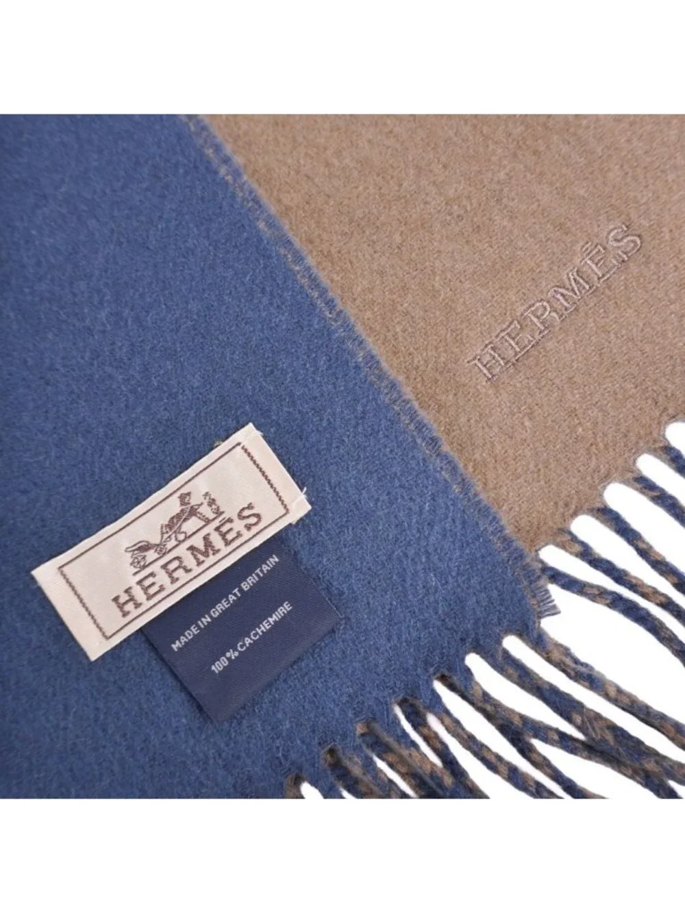 Hermes Scarf Shawl Fringe